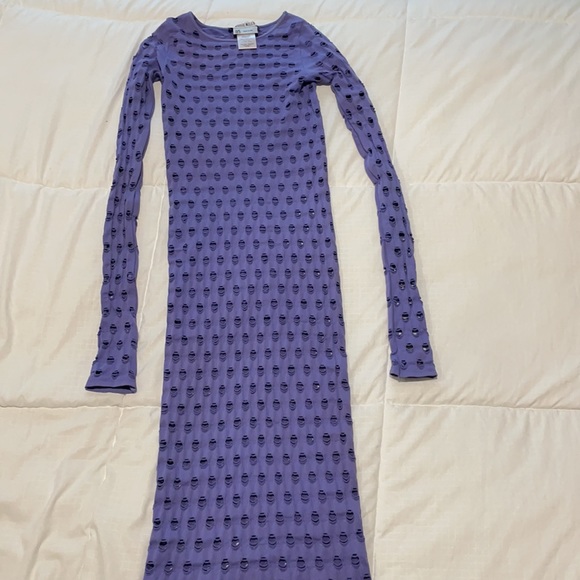 MAISIE WILEN (authentic) perforated purple dress - Picture 2 of 3